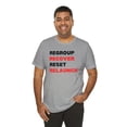 thumbnail image 4 of DJH Apparel | Regroup Recover Reset Relaunch Motivational Unisex T-shirt, 4 of 6