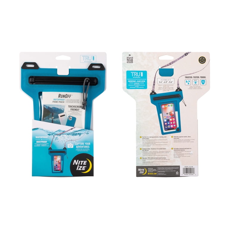 Nite Ize - RunOff Waterproof Phone Pouch - Blue Nite Ize - RunOff Waterproof Phone Pouch - Blue