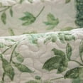 thumbnail image 3 of Zhuge Boho Ruffles Printed Chair Cushion with Ties Super Soft Cotton Kitchen Dining Chair Pad Leaf Pattern Non Slip Seat Cushion (Light Green,18"x18"), 3 of 4