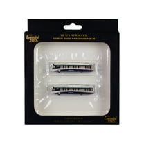 Cobus 3000 Passenger Bus White and Blue "US Airways Shuttle Bus" 2 Piece Set "Gemini 200" Series Diecast Models by GeminiJets