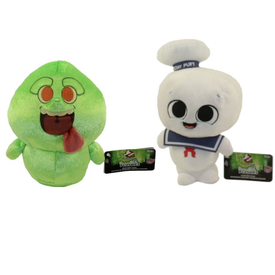 KIDROBOT PHUNNY GHOSTBUSTERS SLIMER LOGO 'NO GHOST' & STAY PUFT Plushes Plush 