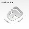 thumbnail image 2 of Camping Tent Rope Buckle Outdoor Tent Knot Tool Stainless Guyline Winds Rope Cord Adjuster Fast Knot Knotting Buckle, 2 of 8