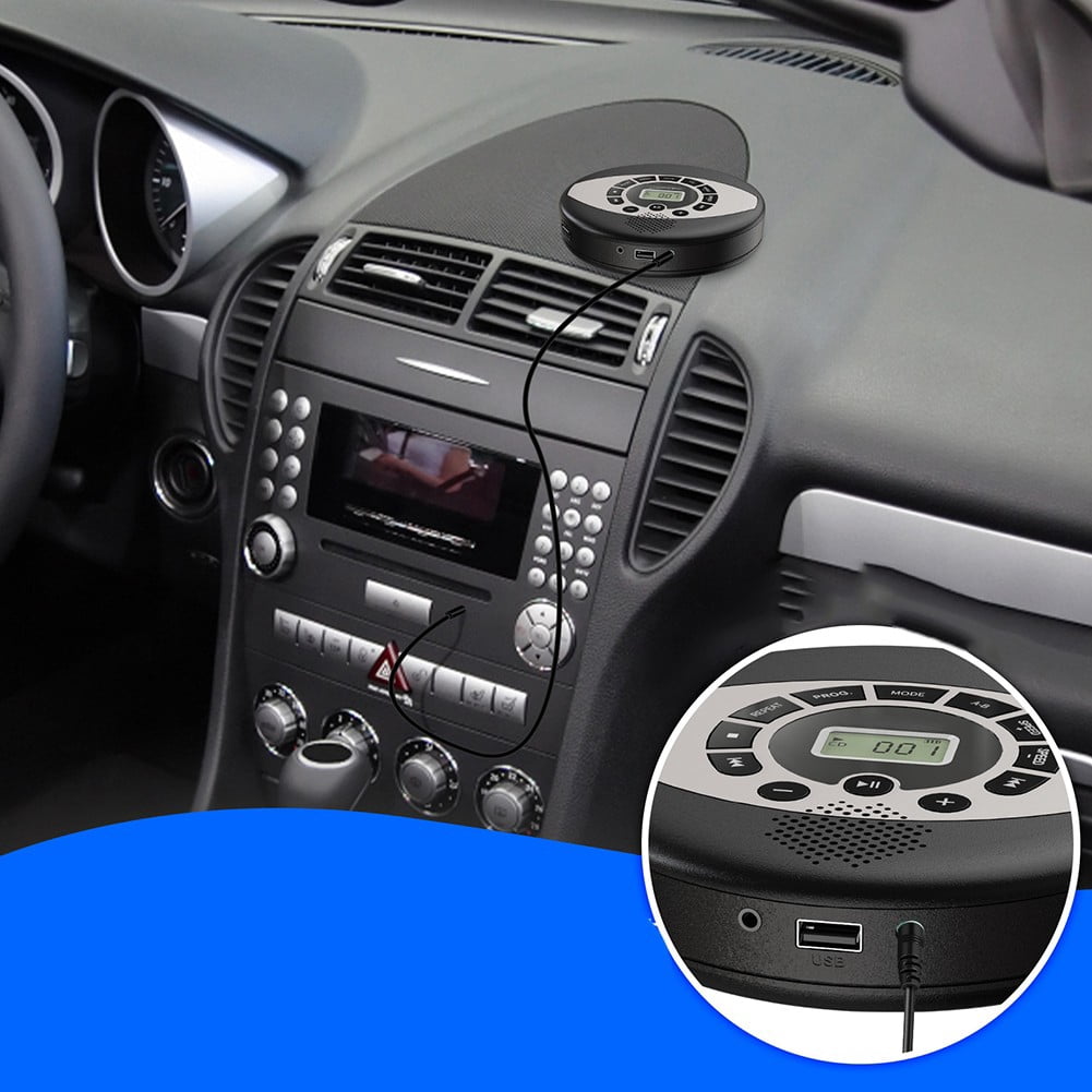 Portable CD Player with Rechargeable Battery Anti Skip: Dual Speakers