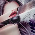 thumbnail image 5 of Manfei Romantic Floral Lady Kitchen Curtains,Gray Wolf Black Out Curtains Pack of 2 (42x63 Each), 5 of 7