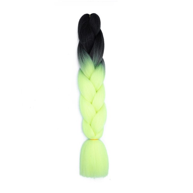 ziyahi Dirty Braid Double Three Four Color Synthetic Fiber Color Mixed Large Braid Hair Extension Wig