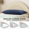 thumbnail image 2 of PiccoCasa 2 Pcs Body Pillowcases Microfiber Envelope Long Pillowcover, King Navy, 2 of 8