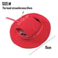 thumbnail image 2 of Gorra Hukapapa con orificios para las orejas para mascotas protección solar al aire libre Sunbonnet Dog HatredM, 2 of 5
