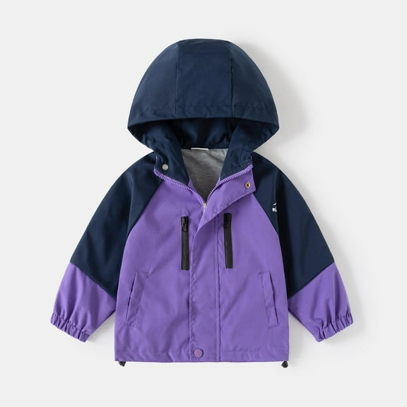 Timegard Toddler Boys Clothes Windbreaker Outerwear Kids Lightweight Zip Hooded Jacket Coat 2-12 Years
