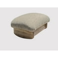 thumbnail image 2 of Inc. Rocking Padded Foot Stool: Desert Sand, 7" Tall, Maple Stain (Made in The USA), 2 of 5