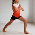 thumbnail image 3 of FRSASU Athletic Shirts for Girls Short Sleeve Active Sports T-Shirts Crewneck Quick Dry Gym Workout Summer Tee Orange, 3 of 8