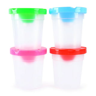 10 Pieces Spill Proof Paint Cups Kids Painting Set with