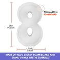 thumbnail image 5 of 3FT Mosaic Balloon Frame Number 8 Marquee Easy to Assemble Numbers Light Up Pre-Cut Kit Thick Foam Board Decoration Supplies for Birthdays, Anniversary, Baby Shower, 5 of 5