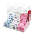 thumbnail image 3 of OnDisplay Acrylic Coffee Station & Condiment Organizer – Modular Detachable Top Tier – 6 Compartments for Sugar Packets, Creamers, Syrups, Hot Cups, Tea & Stirrers (Clear), 3 of 3