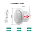 thumbnail image 2 of 4 Inch 6 Inch Ventilating Fan Bathroom Wall Mute Household Exhaust Fan Kitchen Remote Control Exhaust Fan ,High Power, 2 of 7
