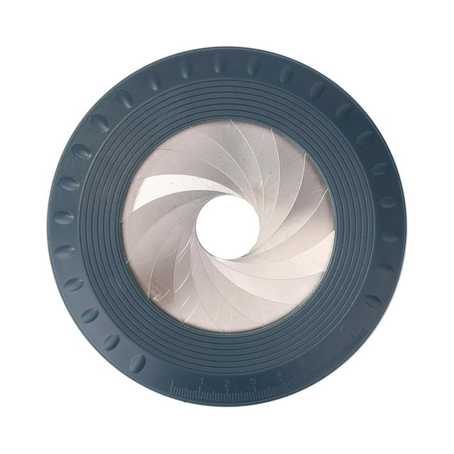 koolsoo Outil de Dessin Circulaire Réglable en Acier Inoxydable 360 Degrés Règle de Gabarit Circulaire pour Dessin Mesure Designer Menuiserie Gris