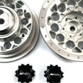 thumbnail image 2 of Bewildely Llantas de Metal de aleación de aluminio a prueba de golpes para 1/6 Axial SCX6 RC pieza de coche RC accesorios de coche piezas de Kits de construcción modelo Plata, 2 of 6