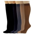 thumbnail image 2 of Sumona 6 pairs Pack Women Opaque Spandex Queen Size Trouser Knee High Socks, 2 of 2