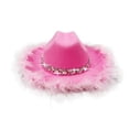 thumbnail image 5 of Ticikt Trimmed Denim Cowboy Hat for Girls Western Style Party Dress Up Play, 5 of 5
