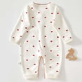 thumbnail image 5 of ZQUUVOU Newborn Infant Coming Home Outfits Snap Closure Long Sleeve Jumpsuits Supersoft Cotton Breathable Cozy Bodysuit White A, 5 of 9