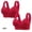 2PCS#Red, variant on GERsome Women's Front Closure Bras Comfort No Underwire Full Coverage Seamless Bra Convenient Snap Sleep Bra Wireless Bras for Women Plus Size Full Coverage L