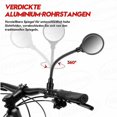 thumbnail image 4 of Juego de 2 espejos retrovisores para manillar de 22-32 mm, espejos de seguridad 3D, ajustables y giratorios 360° para bicicleta de montaña, bicicleta de carreras, bicicleta eléctrica,, 4 of 5