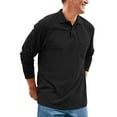 thumbnail image 6 of Mens  Shirts Long Sleeve Golf T-Shirts for Men with Chest Pocket, 6 of 10