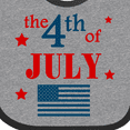 thumbnail image 4 of Inktastic The 4th of July- Boys or Girls Baby Bib, 4 of 4