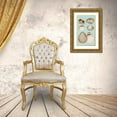 thumbnail image 3 of Vision Studio 12x18 Gold Ornate Wood Framed with Double Matting Museum Art Print Titled - Sepia And Aqua Shells IX, 3 of 4