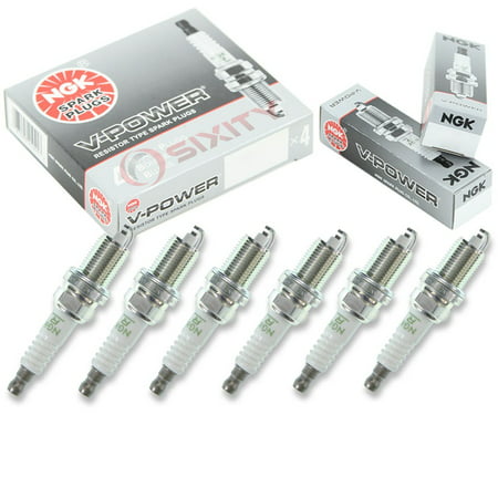 NGK V-Power 6pcs Spark Plugs Jeep Liberty 02-12 3.7L V6 Kit Set Tune UpTrivalent Metal Plating has superior anti-corrosion and anti-seizing properties. By Sixity (Best Spark Plugs For Jeep 258)