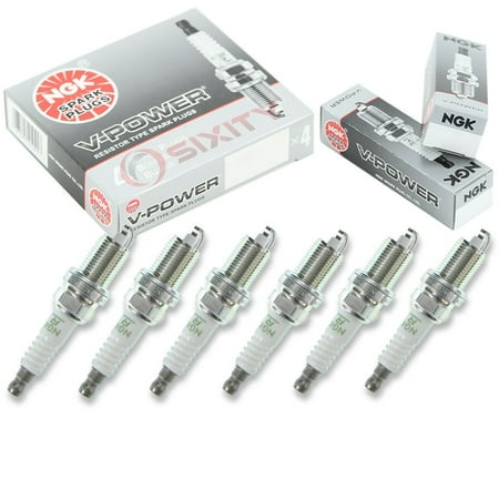 NGK V-Power 6pcs Spark Plugs Jeep Liberty 02-12 3.7L V6 Kit Set Tune UpTrivalent Metal Plating has superior anti-corrosion and anti-seizing properties. By Sixity