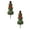Green-2PCS, variant on 2025 New Christmas Snowman Topiary Outdoor 31.5in Artificial Snowman Shaped Topiary Tree Pot with Red Bow Santa Hat Boxwood Topiaries for Indoor Outdoor Home Porch Yard Holiday Christmas Decor, 2PCS