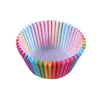 (TENVOLTS)100pcs Printed Muffins Cake Paper Cups Cases Cupcake Wrapper (Rainbow Edge)