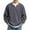 Gray, variant on Men's Fake Two-Piece Waffle Knit Sweatshirt, Casual Long Sleeve Pullover Top for Fall, Comfortable Streetwear Fashion,Black,L