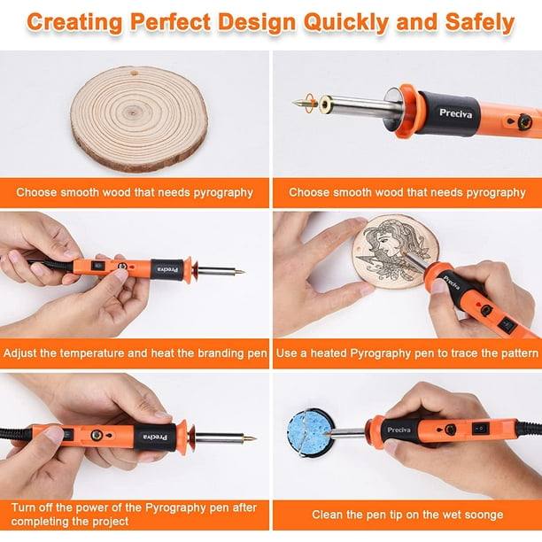 Wood Burning Kit Wood Pen Multifunctional Wood Encarving Kit