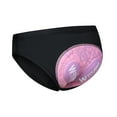thumbnail image 3 of Ropa interior de ciclismo para mujer, ropa interior deportiva acolchada 3D, pantalones cortos transpirables para mujer, bicicleta Negro y rosa, 3 of 8