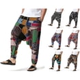 thumbnail image 5 of Pantalones Harlan de algodón para hombres Pantalones bohemios holgados para mujeres, 5 of 5