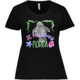thumbnail image 3 of Inktastic St. Petersburg Florida Cute Swimming Manatee Women's Plus Size T-Shirt, 3 of 5