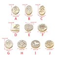 thumbnail image 3 of Fire Paint Stamp Head Flower Wax Seal Stamp Embossed Sealing Wax Stamp Head for Envelope Wedding Invitation Decoration, 3 of 4