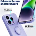 thumbnail image 3 of for iPhone 13 Pro Max Case,Built-in 360° Rotatable Ring Holder|Anti-Scratch Soft Microfiber Lining|Support Car Mount|iPhone 13 Pro Max Phone Case Cover for Girls Women Purple 10-ip13pm-03, 3 of 13