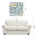 thumbnail image 2 of Empire Art Direct Agate Abstract II Frameless Free Floating Tempered Glass Panel Graphic Wall Art, 38" x 38" x 0.2", Ready to Hang, 2 of 9