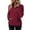 Wine, variant on Women's Fuzzy Fleece Pullover Sweatshirt Soft Half Zip Sherpa Jacket with Pockets Cozy Warm Winter Wear