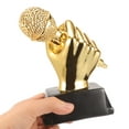 thumbnail image 3 of FRCOLOR  Music Trophy Ornaments Golden Microphone Award Mini Small Student, 3 of 8