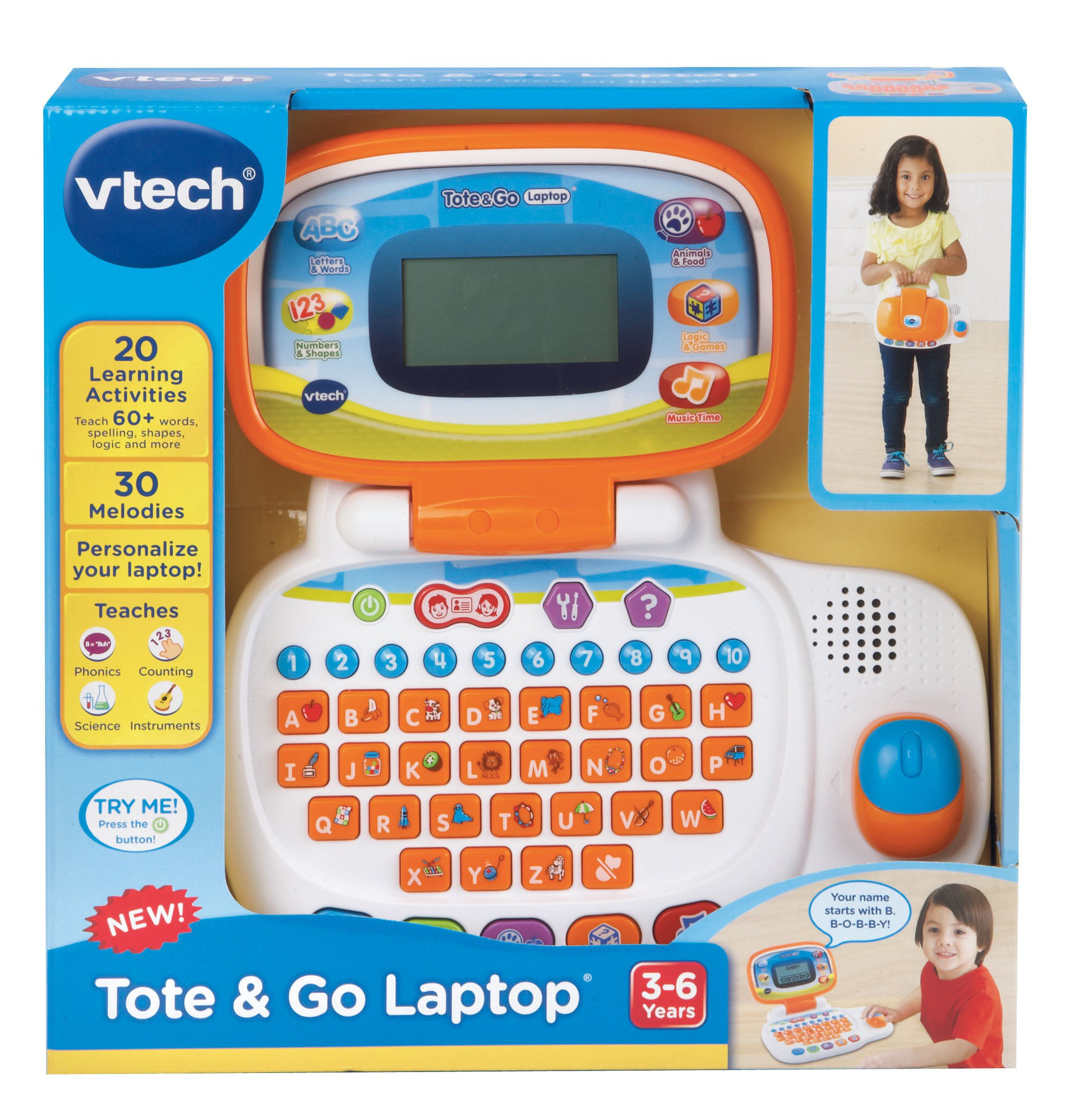 30 d'apprentissage activités pour enfants 3-6 ans ** Nouveau ** Vtech mon ordinateur portable 