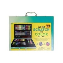Art 101 Scratch and Color Art Kit with 103-Pc.