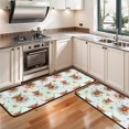 thumbnail image 3 of Kitchen Rugs Sets Of 2,Colorful Highland Cow Flower Pattern Anti Fatigue Kitchen Mat Rugs Non Slip Washable,Decorative Kitchen Floor Mats for Kitchen,Sink,Laundry,17"x47"+17"x47", 3 of 5