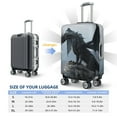 thumbnail image 6 of Lsque Valley Gray Dragon Printed Luggage Cover, Travel Luggage Protector,Scratch and Dirt Resistant, Fits 18-32 Inch Luggage - X-Large, 6 of 9