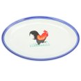thumbnail image 4 of CIMAXIC 1PC Vintage Style Enamel Steamed Fish Storage Plate Delicate Pattern Plate,9.65"X5.91"X0.79", 4 of 4