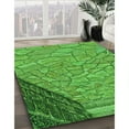 thumbnail image 3 of Ahgly Company Machine Washable Indoor Round Transitional Green Area Rugs, 7' Round, 3 of 7