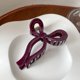 thumbnail image 5 of Qarigey Accesorio de garra para el pelo con lazo de temperamento grande para mujer, pinzas de tiburón acrílicas para niñas, pasadores de Accesorio para el cabello Púrpura, 5 of 6