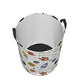thumbnail image 3 of Daiia Rocket Planets Round Laundry Basket with Handles Thickened Waterproof Circular hamper,Dirty Clothes Storage Basket for Bedroom,Bathroom,College Dorm-Medium, 3 of 8